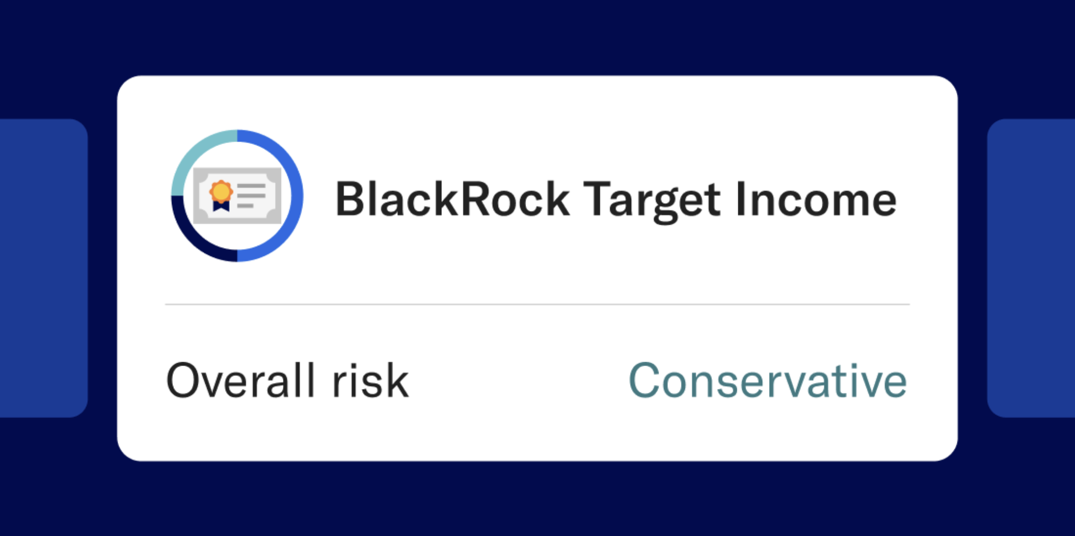 Blackrock Target Income showing an Overall conservative Risk 