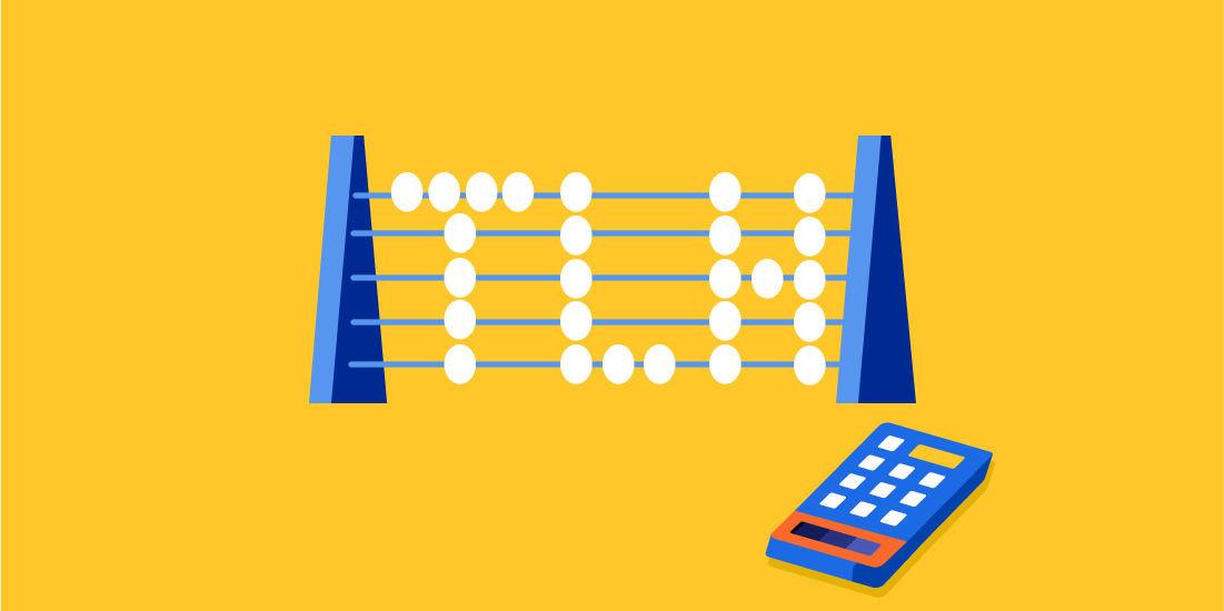 Tax loss harvesting abacus and calculator